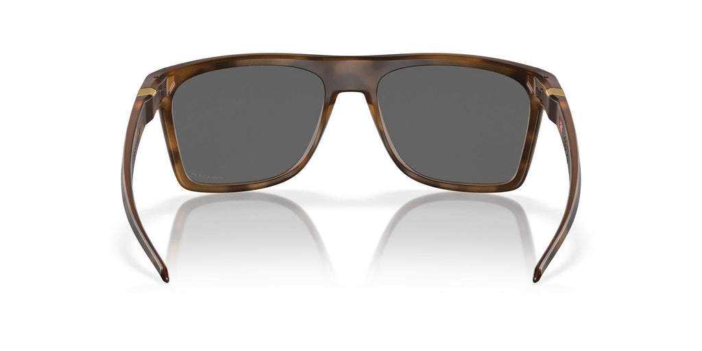 Oakley Leffingwell 0OO9100 910018 57 Matte Brown Tortoise / Prizm Black Polarized