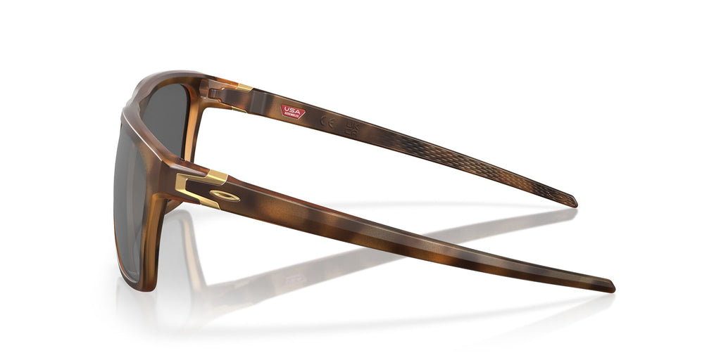 Oakley Leffingwell 0OO9100 910018 57 Matte Brown Tortoise / Prizm Black Polarized