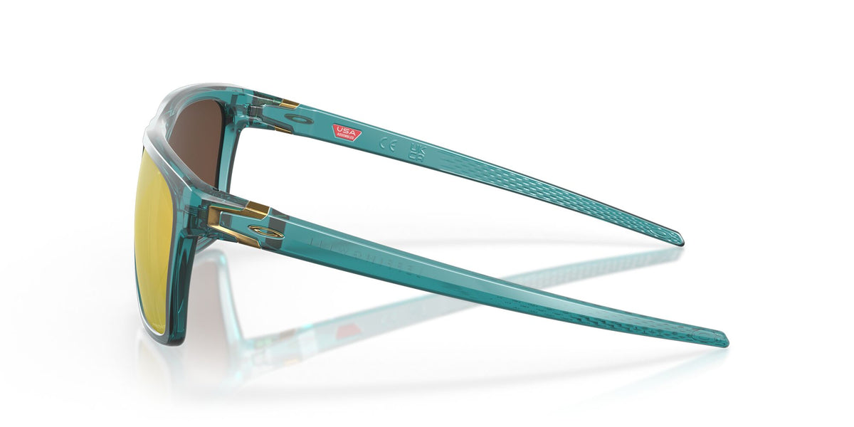Oakley Leffingwell 0OO9100 910006 57 Matte Artic Surf / Prizm 24K Polarized 57 / Plastic / Plastic