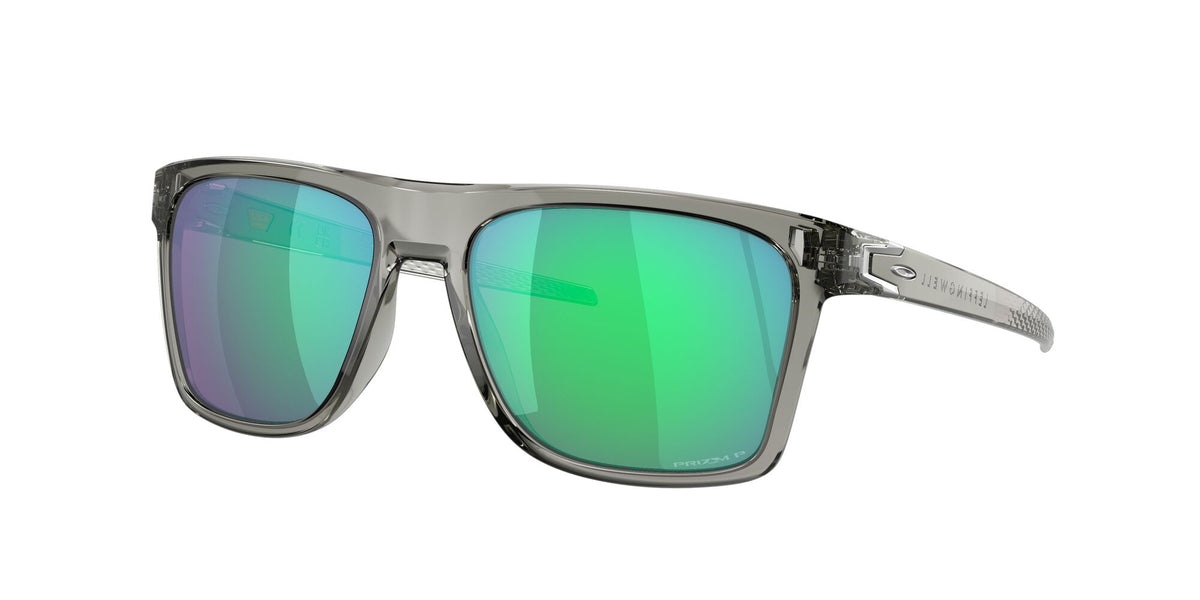 Oakley Leffingwell 0OO9100 910010 57 Grey Ink / Prizm Jade Polarized 57 / Polycarbonate / O_matter / Injected