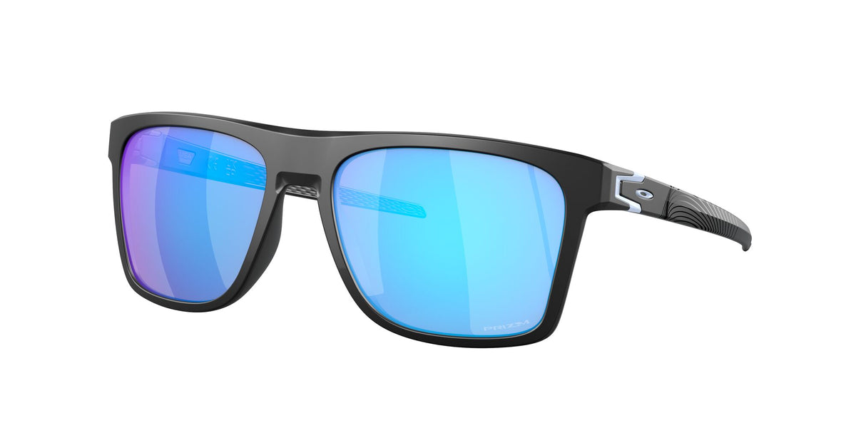 OO 9100 Oakley Leffingwell Matte Black / Prizm Sapphire 57 57 / Polycarbonate / O_matter / Injected