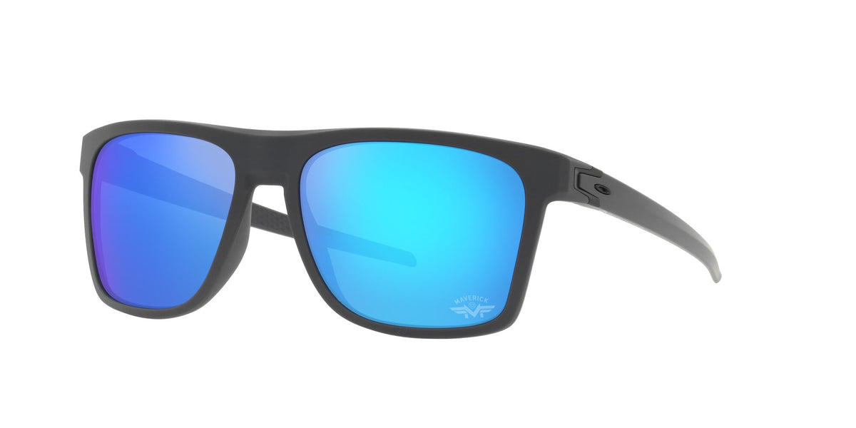 Oakley Leffingwell 0OO9100 910016 57 Matte Dark Grey / Prizm Sapphire 57 / Polycarbonate / O_matter / Injected