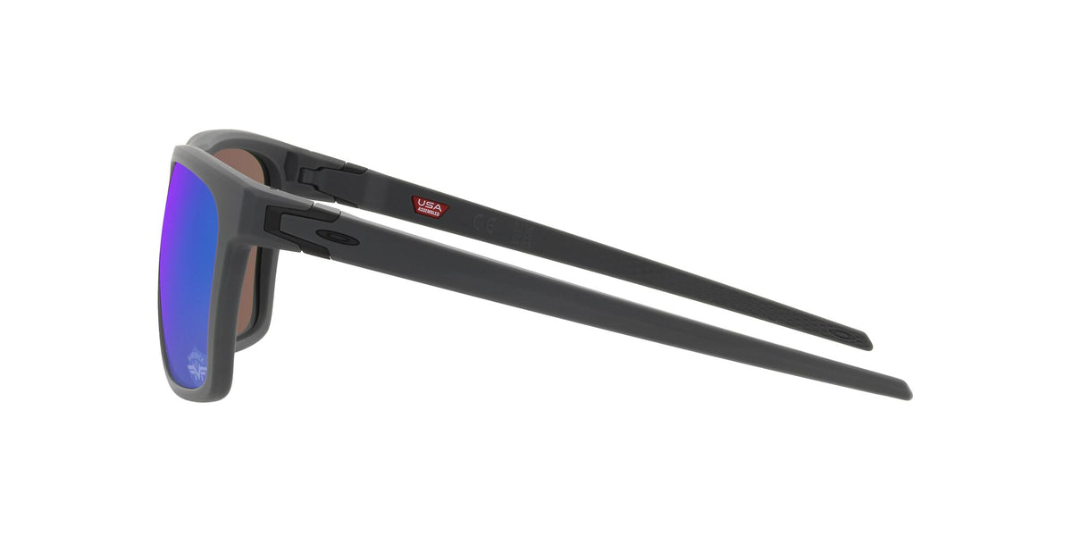 Oakley Leffingwell 0OO9100 910016 57 Matte Dark Grey / Prizm Sapphire 57 / Polycarbonate / O_matter / Injected