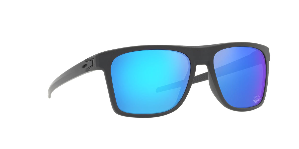 Oakley Leffingwell 0OO9100 910016 57 Matte Dark Grey / Prizm Sapphire 57 / Polycarbonate / O_matter / Injected