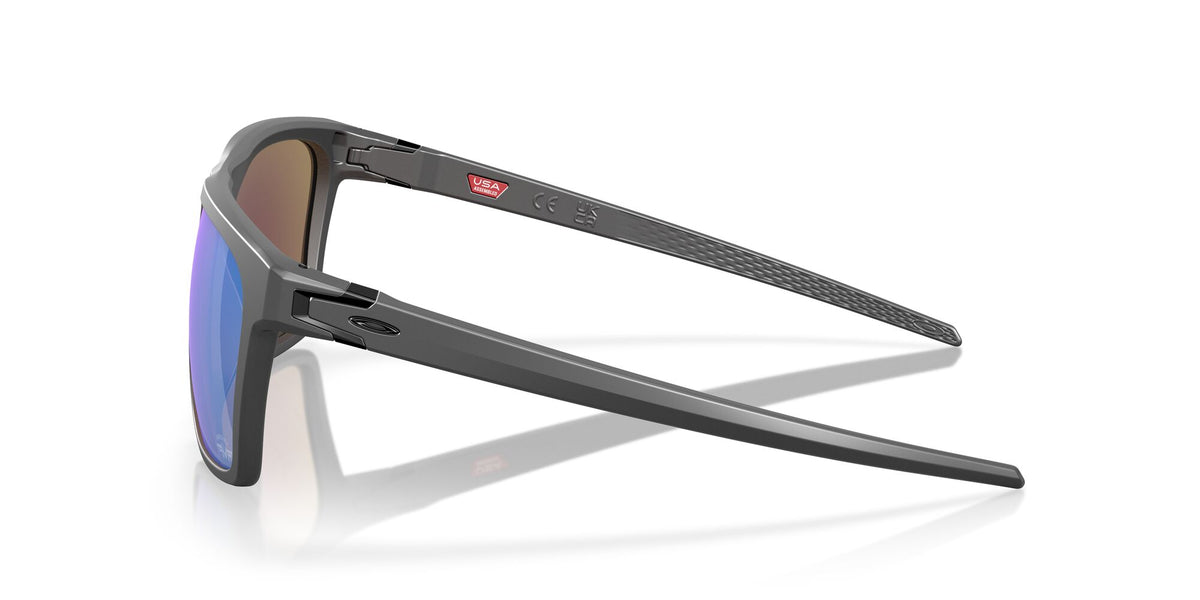 Oakley Leffingwell 0OO9100 910016 57 Matte Dark Grey / Prizm Sapphire 57 / Polycarbonate / O_matter / Injected