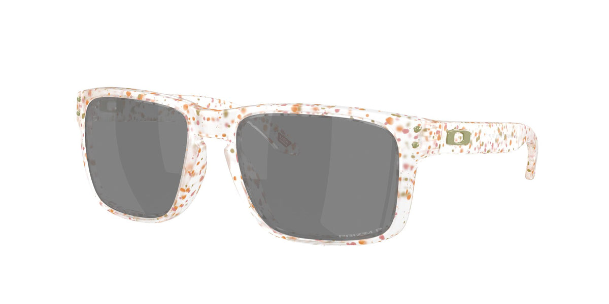 Oakley Holbrook OO9102 9102AG 55 Clear Terrazzo / Prizm Black Polarized