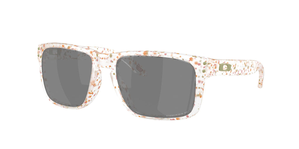 Oakley Holbrook OO9102 9102AG 55 Clear Terrazzo / Prizm Black Polarized