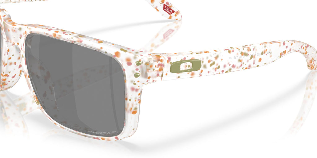 Oakley Holbrook OO9102 9102AG 55 Clear Terrazzo / Prizm Black Polarized