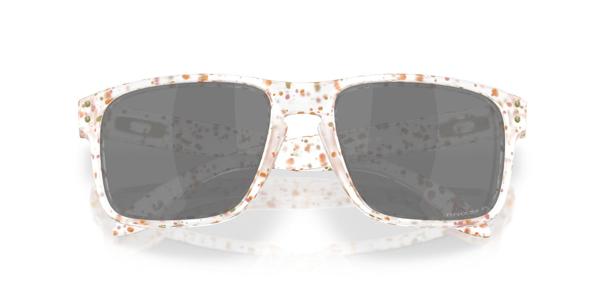 Oakley Holbrook OO9102 9102AG 55 Clear Terrazzo / Prizm Black Polarized