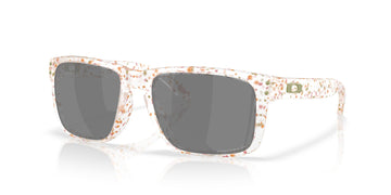 Oakley Holbrook OO9102 9102AG 55 Clear Terrazzo / Prizm Black Polarized