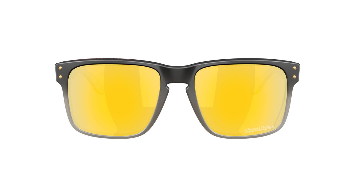Oakley Holbrook OO9102 9102AH 55 Troy Lee Designs Black Fade / Prizm 24K Polarized