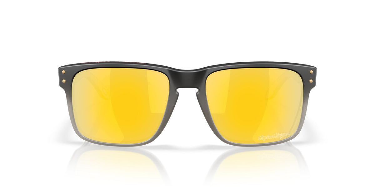 Oakley Holbrook OO9102 9102AH 55 Troy Lee Designs Black Fade / Prizm 24K Polarized