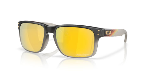 Oakley Holbrook OO9102 9102AH 55 Troy Lee Designs Black Fade / Prizm 24K Polarized