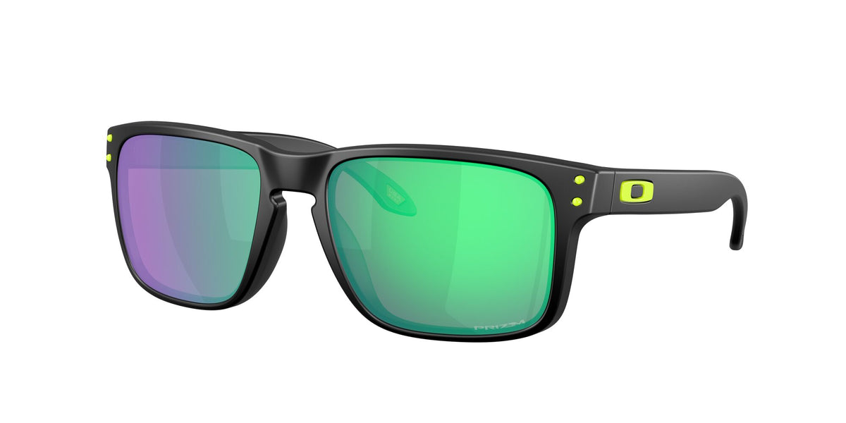 Oakley Holbrook OO9102 9102AI 55 Matte Black / Prizm Road Jade