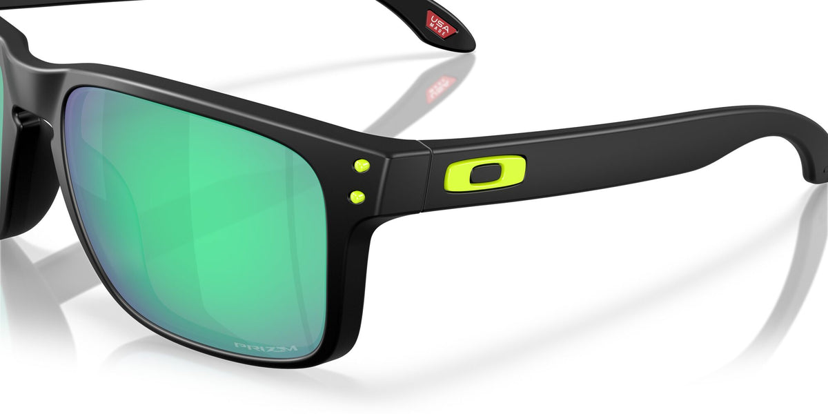 Oakley Holbrook OO9102 9102AI 55 Matte Black / Prizm Road Jade