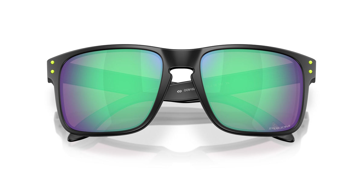 Oakley Holbrook OO9102 9102AI 55 Matte Black / Prizm Road Jade