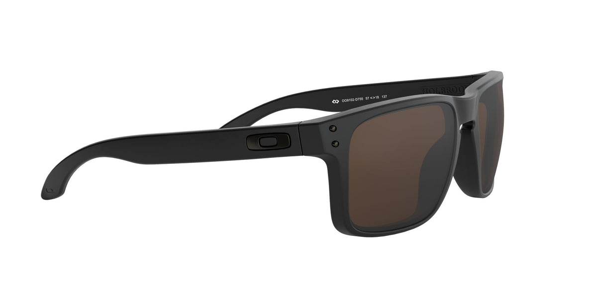 Oakley Holbrook 0OO9102 9102D7 55 Matte Black / Prizm Tungsten Polarized 55 / Plastic / Plastic