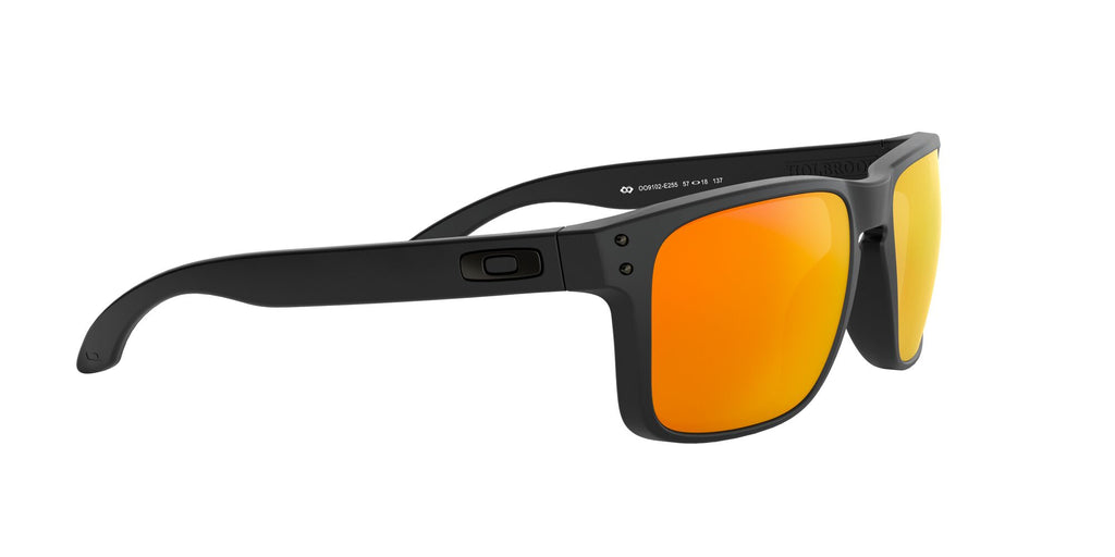 Oakley Holbrook 0OO9102 9102E2 55 Matte Black / Prizm Ruby 55 / Polycarbonate / O_matter / Injected