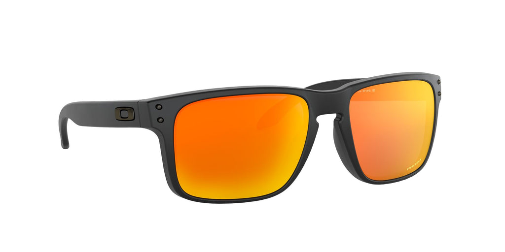 Oakley Holbrook 0OO9102 9102E2 55 Matte Black / Prizm Ruby 55 / Polycarbonate / O_matter / Injected