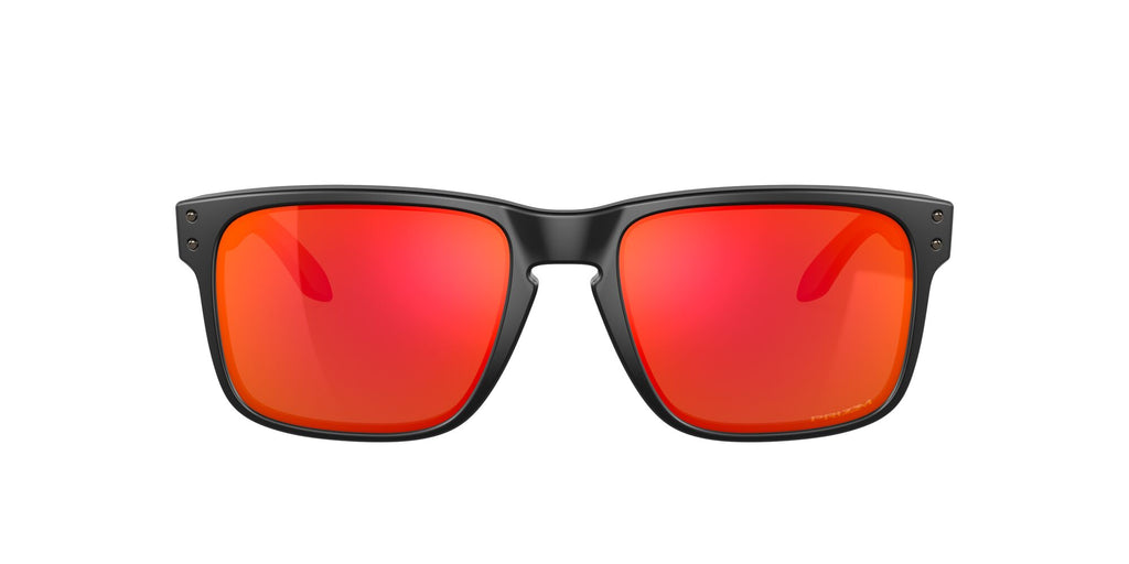 Oakley Holbrook 0OO9102 9102E2 55 Matte Black / Prizm Ruby 55 / Polycarbonate / O_matter / Injected