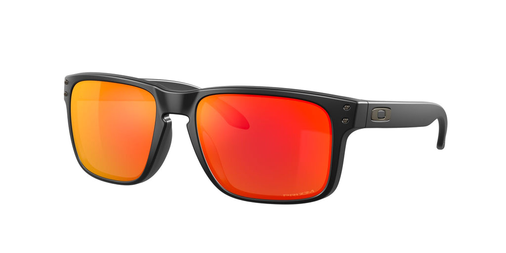 Oakley Holbrook 0OO9102 9102E2 55 Matte Black / Prizm Ruby 55 / Polycarbonate / O_matter / Injected