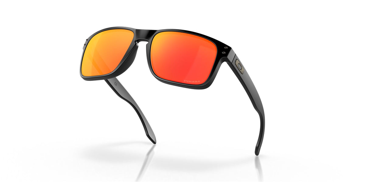 Oakley Holbrook 0OO9102 9102E2 55 Matte Black / Prizm Ruby 55 / Polycarbonate / O_matter / Injected