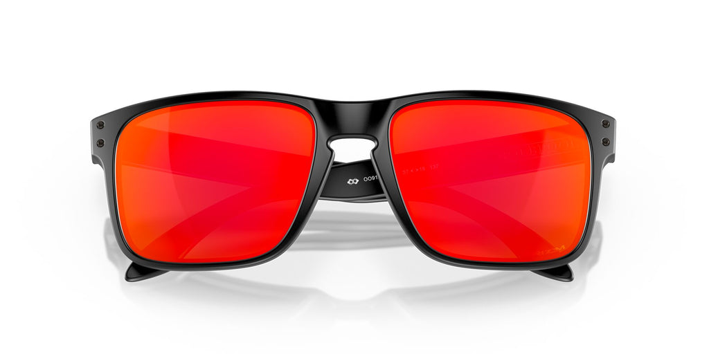 Oakley Holbrook 0OO9102 9102E2 55 Matte Black / Prizm Ruby 55 / Polycarbonate / O_matter / Injected