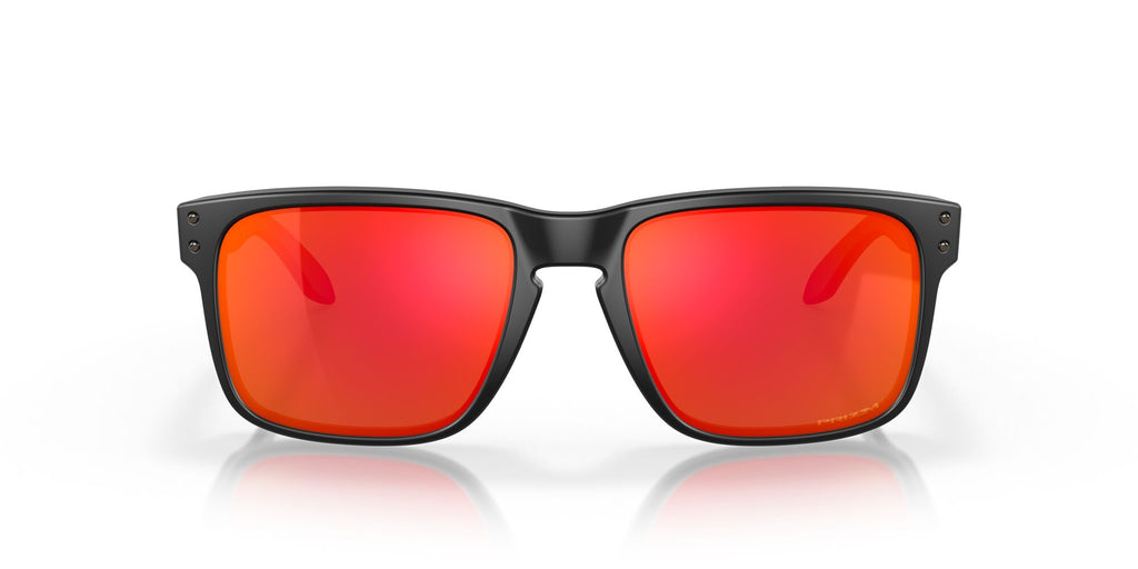 Oakley Holbrook 0OO9102 9102E2 55 Matte Black / Prizm Ruby 55 / Polycarbonate / O_matter / Injected