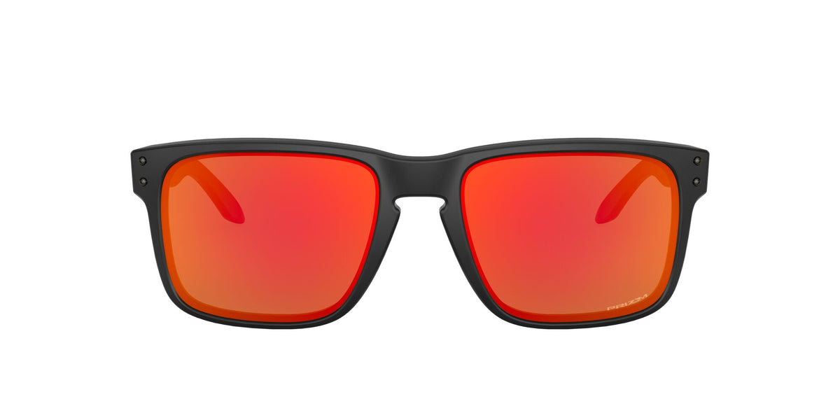 Oakley Holbrook 0OO9102 9102E2 55 Matte Black / Prizm Ruby 55 / Polycarbonate / O_matter / Injected