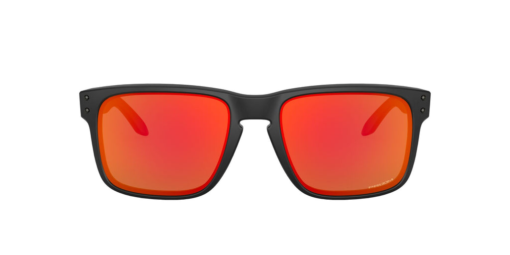 Oakley Holbrook 0OO9102 9102E2 55 Matte Black / Prizm Ruby 55 / Polycarbonate / O_matter / Injected