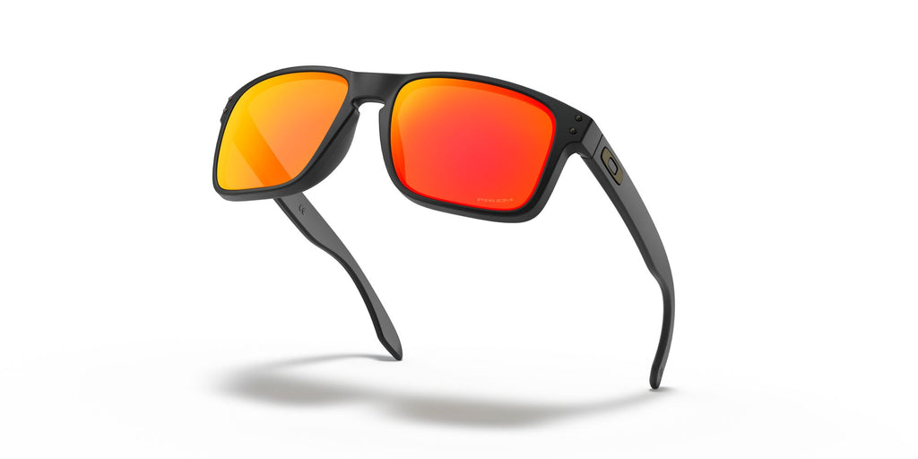 Oakley Holbrook 0OO9102 9102E2 55 Matte Black / Prizm Ruby 55 / Polycarbonate / O_matter / Injected