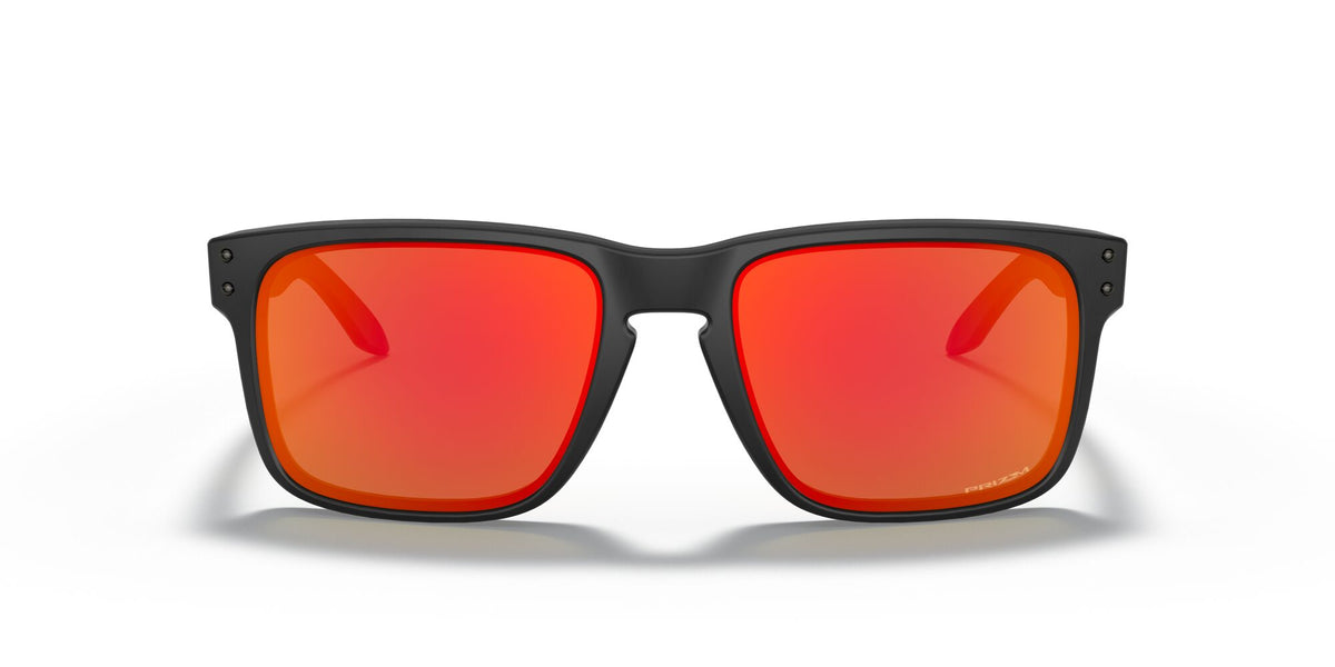 Oakley Holbrook 0OO9102 9102E2 55 Matte Black / Prizm Ruby 55 / Polycarbonate / O_matter / Injected