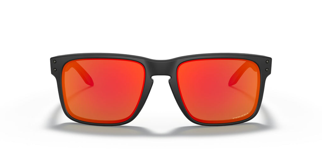 Oakley Holbrook 0OO9102 9102E2 55 Matte Black / Prizm Ruby 55 / Polycarbonate / O_matter / Injected