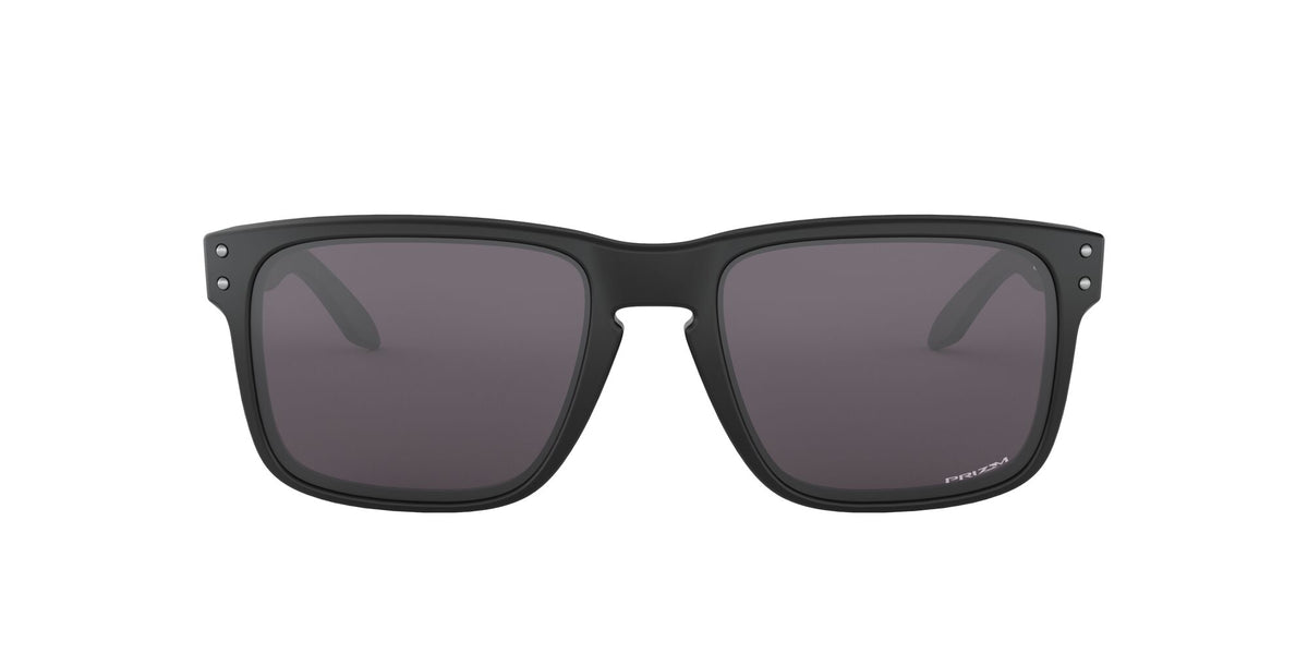 Oakley Holbrook 0OO9102 9102E8 55 Matte Black / Prizm Grey 55 / Polycarbonate / O_matter / Injected