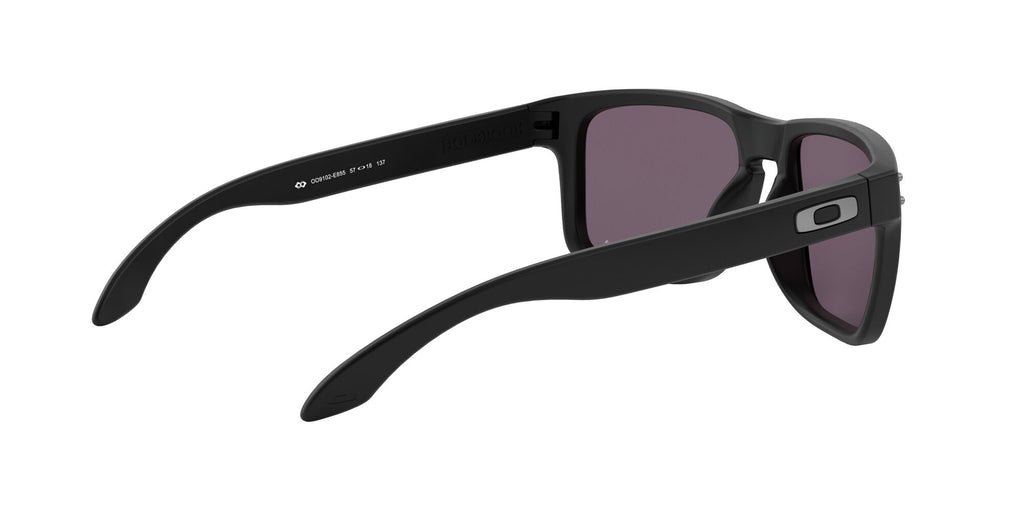 Oakley Holbrook 0OO9102 9102E8 55 Matte Black / Prizm Grey 55 / Polycarbonate / O_matter / Injected