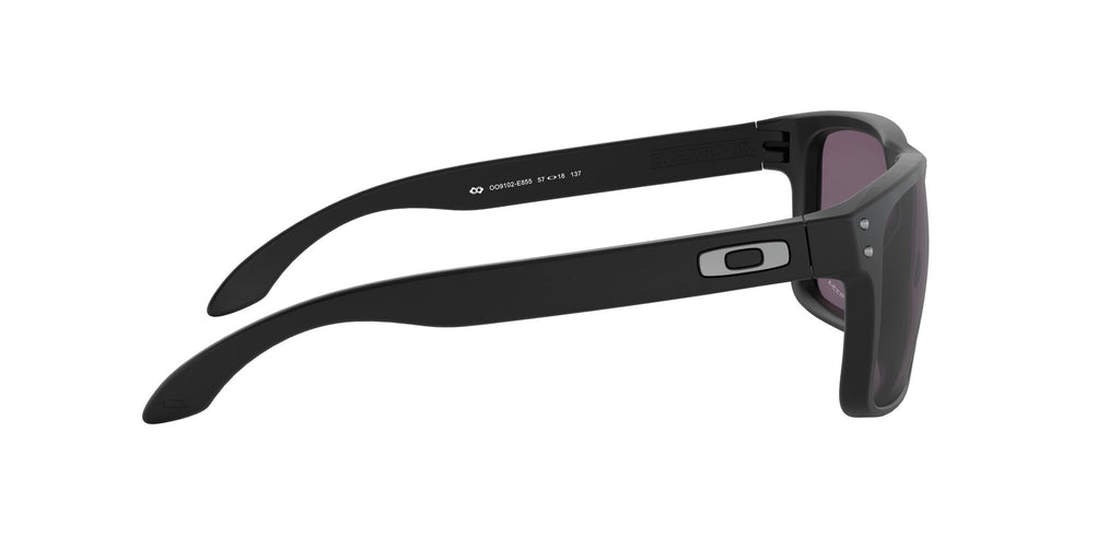 Oakley Holbrook 0OO9102 9102E8 55 Matte Black / Prizm Grey 55 / Polycarbonate / O_matter / Injected