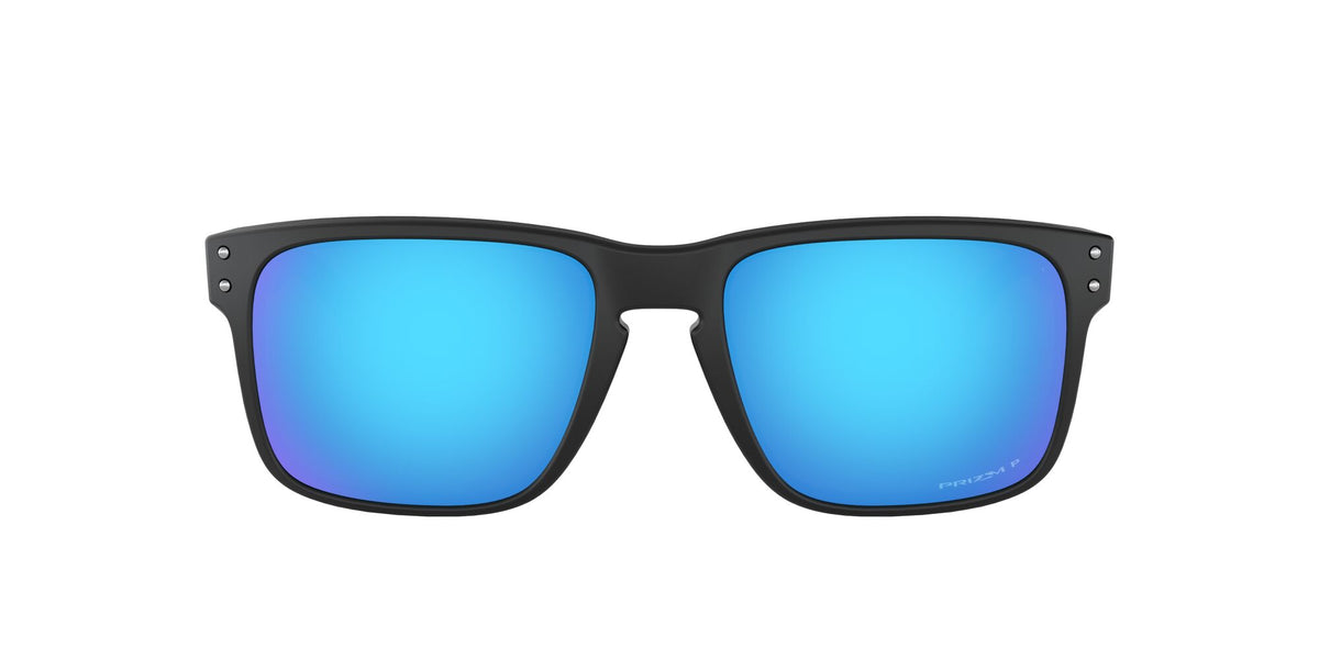 Oakley Holbrook 0OO9102 9102F0 55 Matte Black / Prizm Sapphire Polarized 55 / Polycarbonate / O_matter / Injected