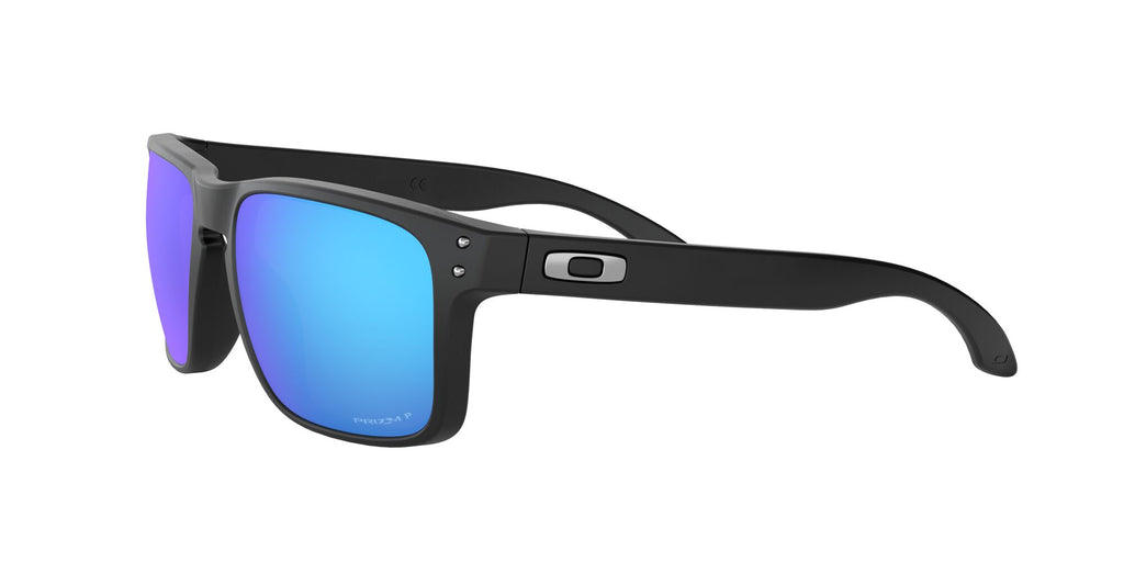 Oakley Holbrook 0OO9102 9102F0 55 Matte Black / Prizm Sapphire Polarized 55 / Polycarbonate / O_matter / Injected