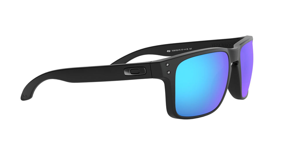 Oakley Holbrook 0OO9102 9102F0 55 Matte Black / Prizm Sapphire Polarized 55 / Polycarbonate / O_matter / Injected