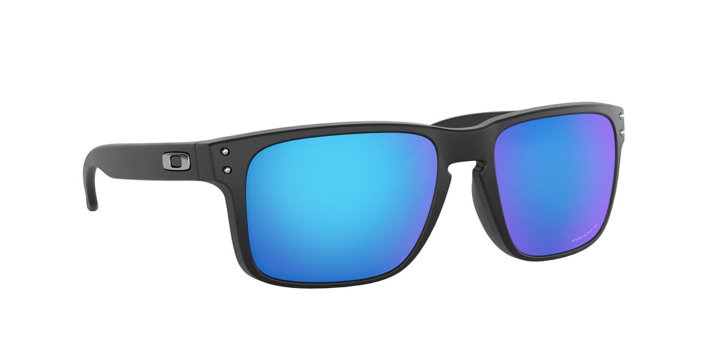 Oakley Holbrook 0OO9102 9102F0 55 Matte Black / Prizm Sapphire Polarized 55 / Polycarbonate / O_matter / Injected