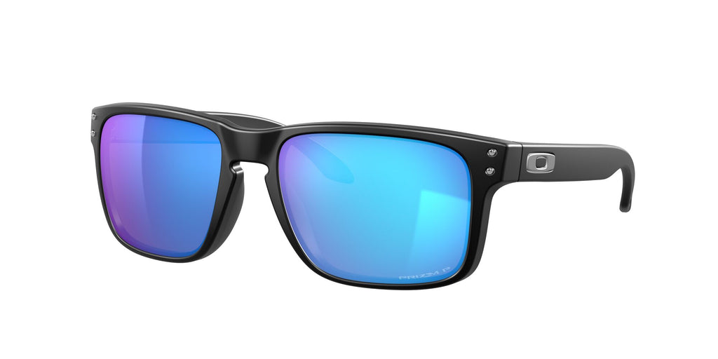 Oakley Holbrook 0OO9102 9102F0 55 Matte Black / Prizm Sapphire Polarized 55 / Polycarbonate / O_matter / Injected