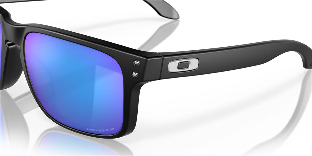 Oakley Holbrook 0OO9102 9102F0 55 Matte Black / Prizm Sapphire Polarized 55 / Polycarbonate / O_matter / Injected