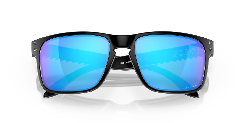 Oakley Holbrook 0OO9102 9102F0 55 Matte Black / Prizm Sapphire Polarized 55 / Polycarbonate / O_matter / Injected