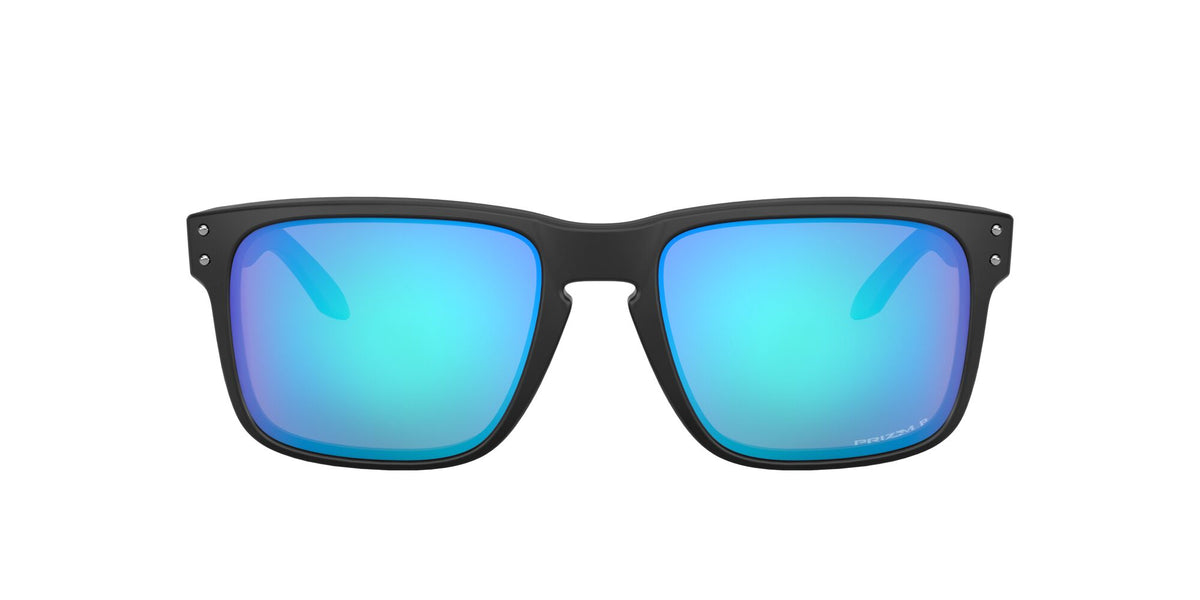 Oakley Holbrook 0OO9102 9102F0 55 Matte Black / Prizm Sapphire Polarized 55 / Polycarbonate / O_matter / Injected