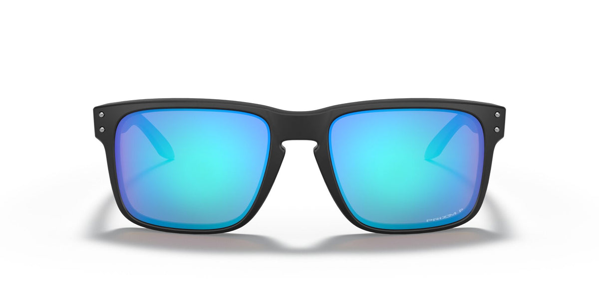 Oakley Holbrook 0OO9102 9102F0 55 Matte Black / Prizm Sapphire Polarized 55 / Polycarbonate / O_matter / Injected