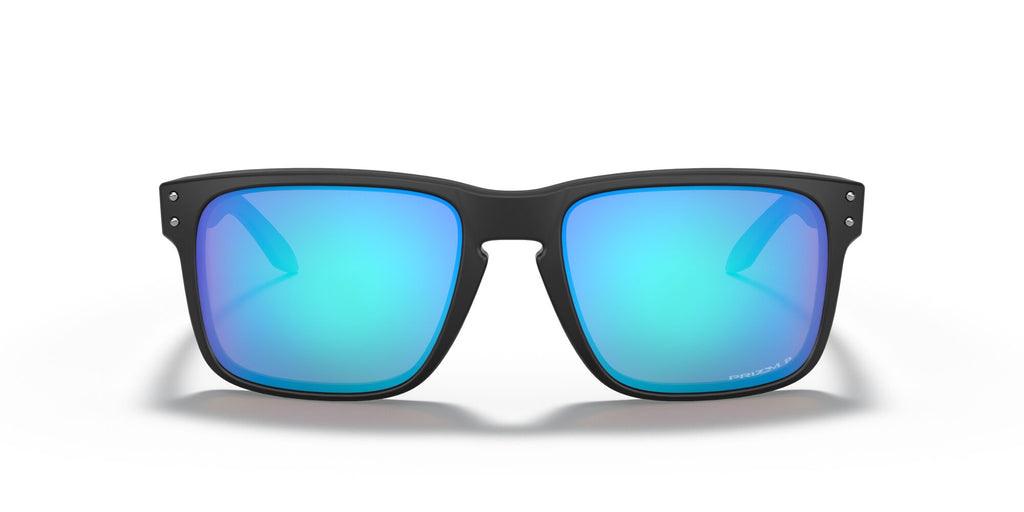 Oakley Holbrook 0OO9102 9102F0 55 Matte Black / Prizm Sapphire Polarized 55 / Polycarbonate / O_matter / Injected