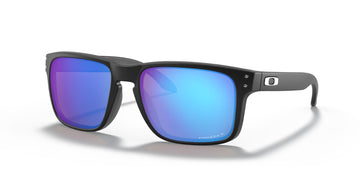 Oakley Holbrook 0OO9102 9102F0 55 Matte Black / Prizm Sapphire Polarized 55 / Polycarbonate / O_matter / Injected