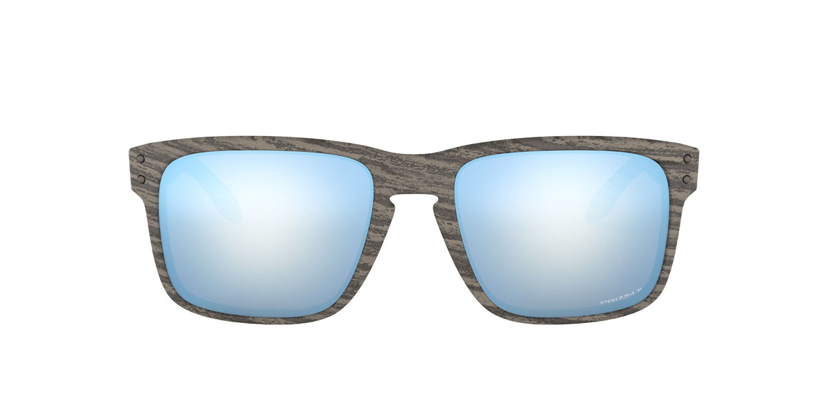 Oakley Holbrook 0OO9102 9102J9 55 Woodgrain / Prizm Deep Water Polarized 55 / Plastic / Plastic