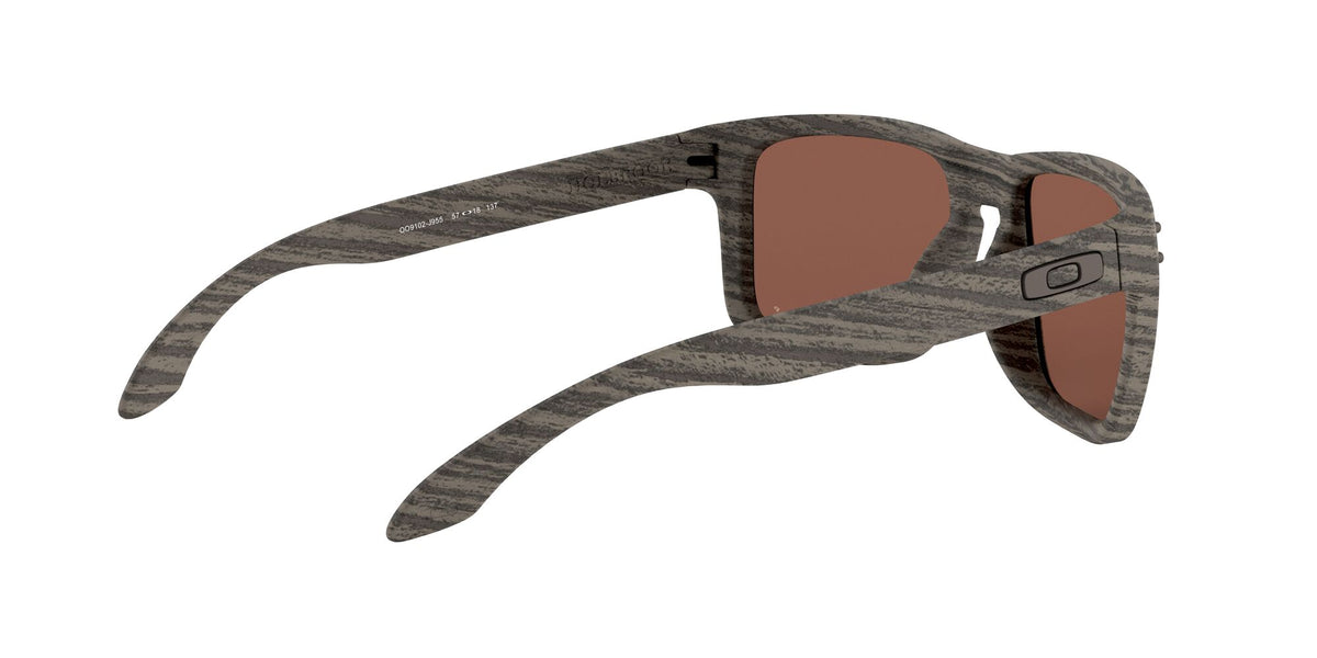 Oakley Holbrook 0OO9102 9102J9 55 Woodgrain / Prizm Deep Water Polarized 55 / Plastic / Plastic