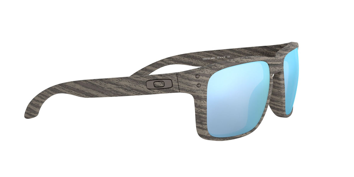 Oakley Holbrook 0OO9102 9102J9 55 Woodgrain / Prizm Deep Water Polarized 55 / Plastic / Plastic